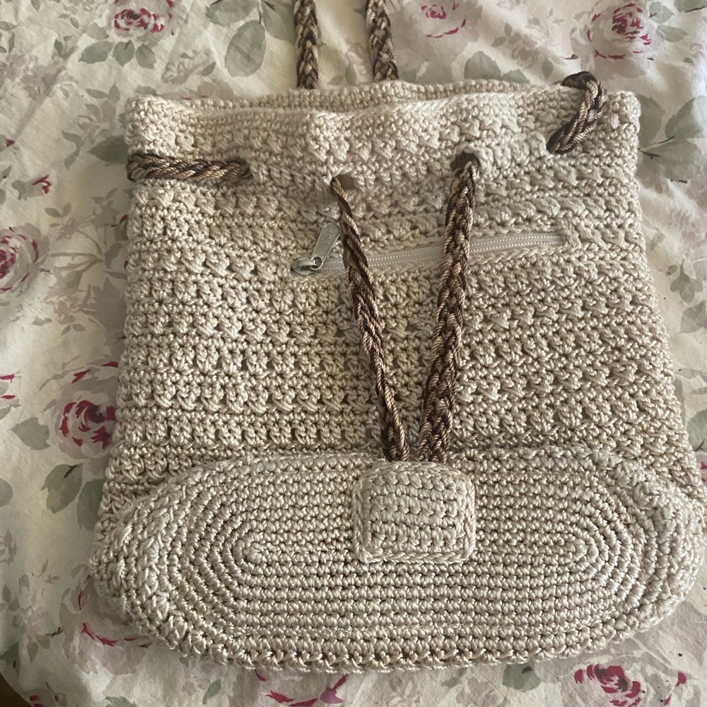 The Sak Cream Crochet Tote with Textured Design - Picture 3 of 6